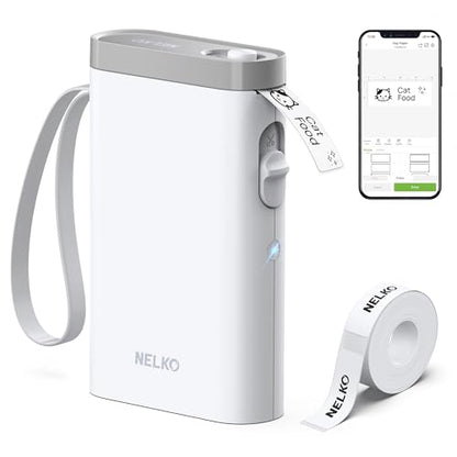 Nelko P21 Portable Label Maker 203 DPI Monochrome Wireless Label Maker