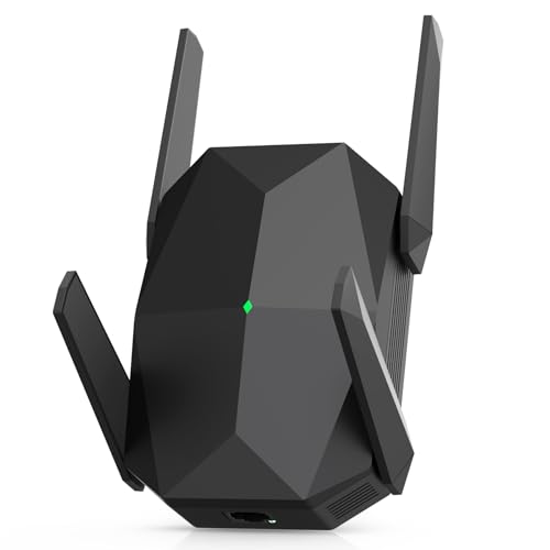 JoyLantern Wireless Range Extender, 3000Mbps Dual Band, Covers up to 16999 sq.ft, Supports 125+ Devices, Black