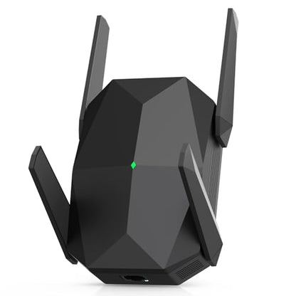 JoyLantern Wireless Range Extender, 3000Mbps Dual Band, Covers up to 16999 sq.ft, Supports 125+ Devices, Black