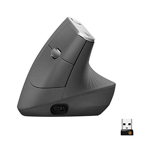 Logitech MX Vertical Wired Ergonomic Mouse 4000 DPI USB Optical 4buttons Right Handed