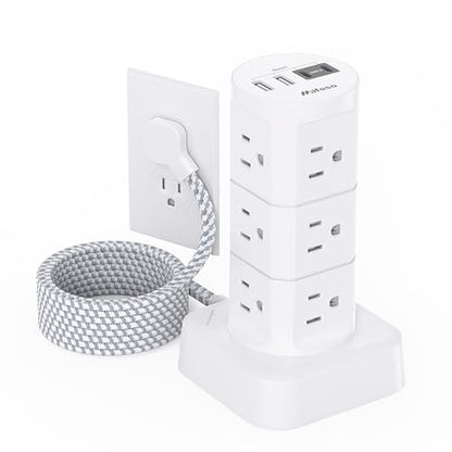 Mifaso 16 Outlets Tower Power Strip Model MFS6083-X 125 Volts 15 Amps