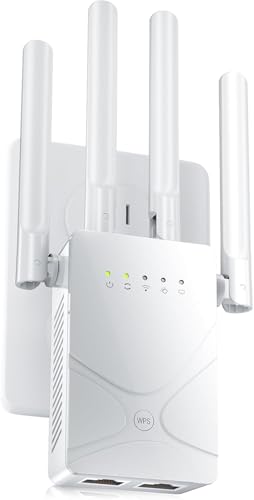 Larirgr WiFi Extender Signal Booster 15555 Sq.ft - r1 - Wireless Signal Amplifier