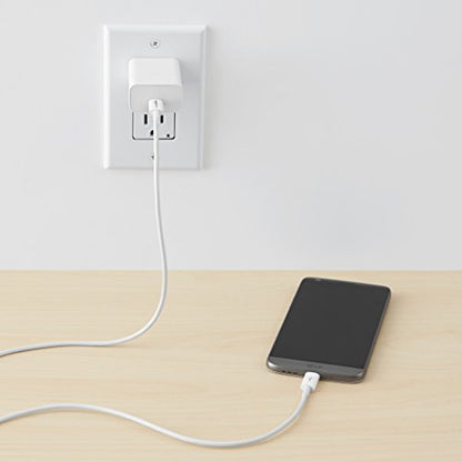 Amazon Basics 2.0 USB-C Cable, 6 Feet, 15W Fast Charging, 480Mbps Data Transfer
