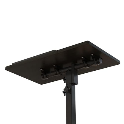 TigerDad 11.81 x 13.27 inches QQ-111 Overbed Table Adjustable Height Indoor Use Metal and Engineered Wood