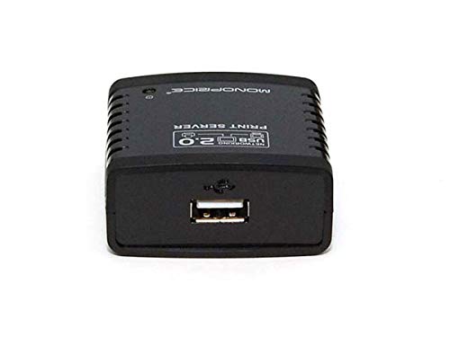 Monoprice 1-Port USB 2.0 Print Server 10Base-T/100Base-T Model 107084