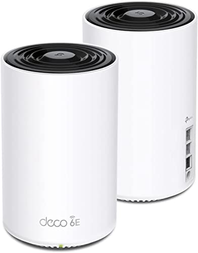 TP-Link 2-Pack Deco XE75 Pro Tri-Band WiFi 6E Mesh System AXE5400 2.5G WAN/LAN Port