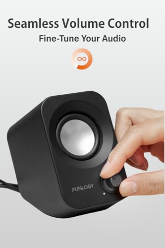 FUNLOGY 14W Bookshelf Speaker FUNLOGY Speaker AUX Black