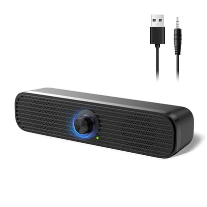 1Mii 26cm ST-18 Stereo Multimedia Speakers with Touch Control, Auxiliary and USB Connectivity