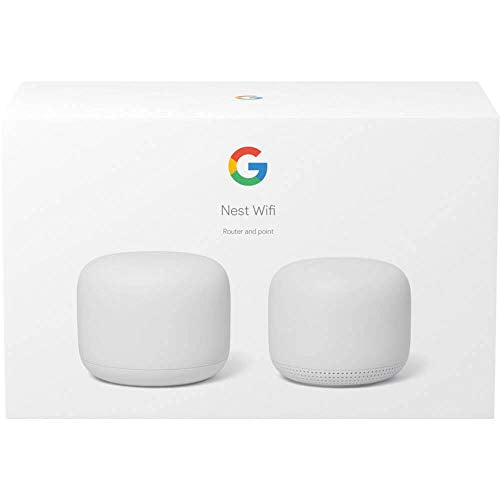 Google Nest WiFi Router 1 Point H2E H2D Dual-Band 2200 Mbps Mesh Network