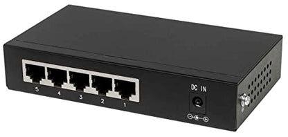 INTELLINET 4-Port Gigabit Ethernet Switch Model 561228, 1000 Mbps, Unmanaged, Metal Case