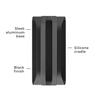 HumanCentric Stand Alone Laptop Stand Model 401-1024-B Title 3.94 x 8.11 x 3.03 inches Aluminum Black