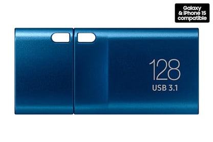 Samsung 128GB USB Type-C Flash Drive MUF-128DA/AM USB 3.2 Gen 1 Waterproof Blue