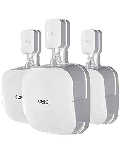 COOLWUFAN 3 Count TE007_eero_pro6_mount_3P Wall Mount Holder for eero Pro 6/6E Tri-Band WiFi 6 System