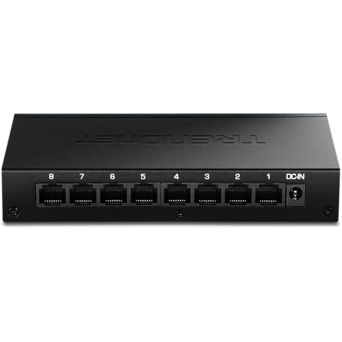 TRENDnet 8-Port TEG-S381 2.5G Switch, 8 x 2.5G RJ45 Ports, 40Gbps Capacity, Ethernet Splitter