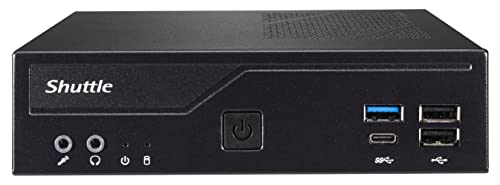 Shuttle DH610S Mini PC Intel Alder Lake LGA1700 4K Display SSD Support Black