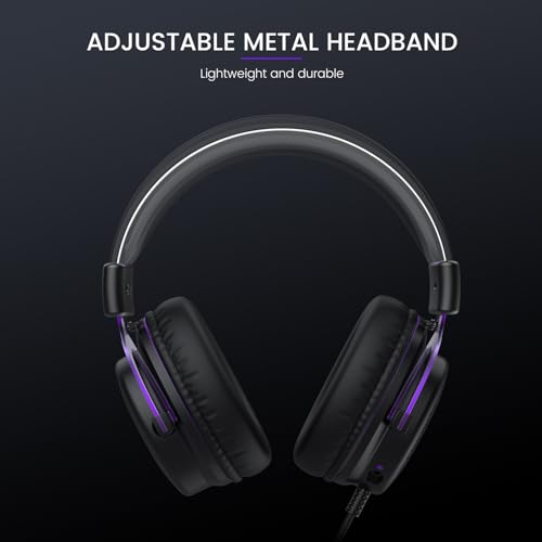 EKSA E900 Wired Headset, Model E900, 50mm Driver, 3.5mm Jack, Over-Ear Design, Audio Accessories