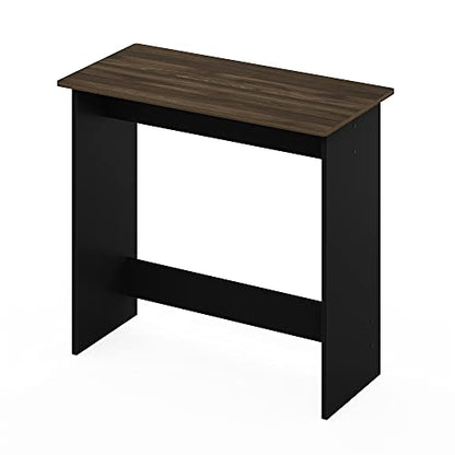 FURINNO Compact Rectangular Computer Desk 31.3 x 15.4 x 29.8 inches Columbia Walnut