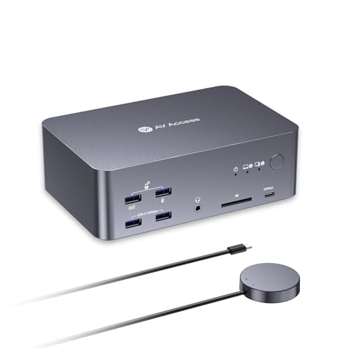 AV Access 8K KVM Switch 3 Monitors 1 Desktop & 1 Laptop iDock B23 8K 30Hz HDMI 2.0 2-way