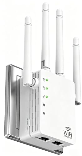 GEYILO WD-R1200U WiFi Extender 5GHz 2.4GHz 12880 Sq Ft 105 Devices Frequency