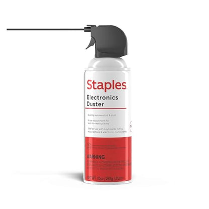 STAPLES 10 Fluid Ounces SPL10EN-2-CC Compressed Air Duster 2-Pack