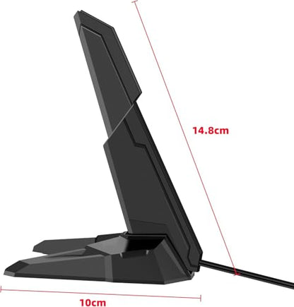 Slinkdsco 6" x 4.72" x 3" SK833 Tri-Band Magnetic Base Antenna