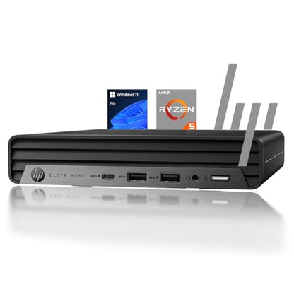 HP 2025 Elite 805 Mini PC G8 AMD Ryzen 5 5650G 16GB RAM 512GB PCIe SSD Dual DisplayPort 3840x2160
