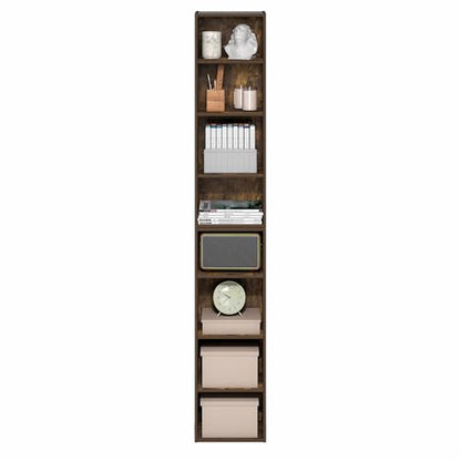 Furinno 8-Tier 24381AP Bookcase Open Shelf 9.3 x 11.8 x 70.9 Amber Pine