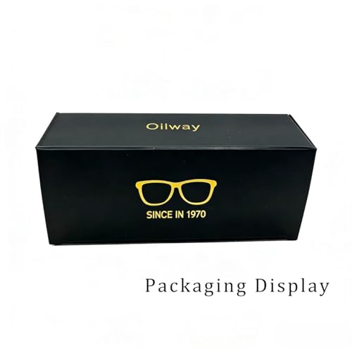 Oilway 52mm 2303 Blue Light Blocking Glasses Full Rim Composite Transparent Frame