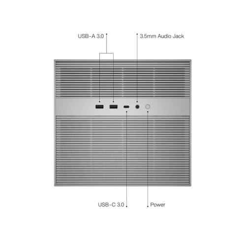 ZIMA CUBE 9.4"x8.7"x8.6" 6-Bay NAS System, Intel Core i3-1215U, 256GB SSD, Dual TBT4, Dual 2.5GbE, PCIe Expansion