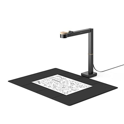 CZUR 15.5" x 5.1" Fancy Pad - Black and Brown Dual-Side Visualizing Pad for Document Cameras