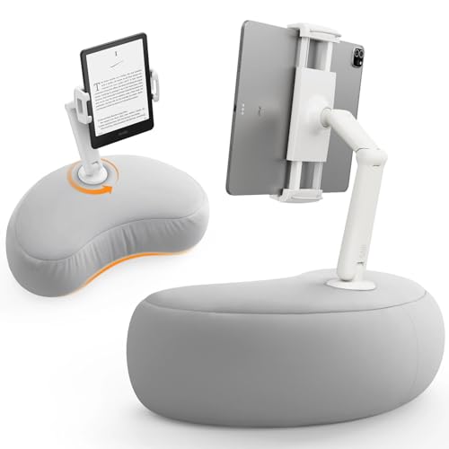 SAIJI 5.65" x 7.05" x 7.48" U5T Gray Pillow Holder for Tablets and Phones
