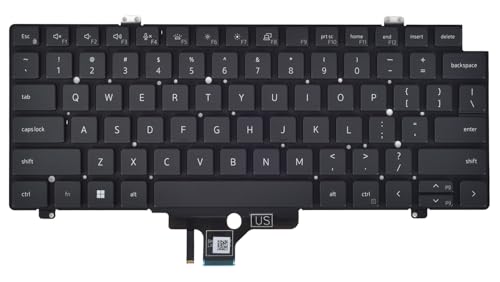 KBRPARTS 84 Keys USB Powered Flexible Keyboard for Dell Latitude 5420 5421 5430 5431 5440 5450 7420 7430 7520 7530 and Precision 3470 3480 3490 Models - Grey