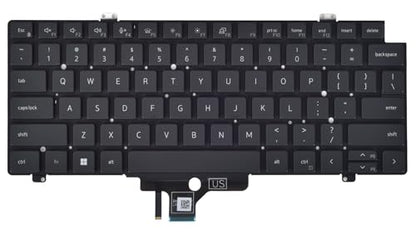 KBRPARTS 84 Keys USB Powered Flexible Keyboard for Dell Latitude 5420 5421 5430 5431 5440 5450 7420 7430 7520 7530 and Precision 3470 3480 3490 Models - Grey