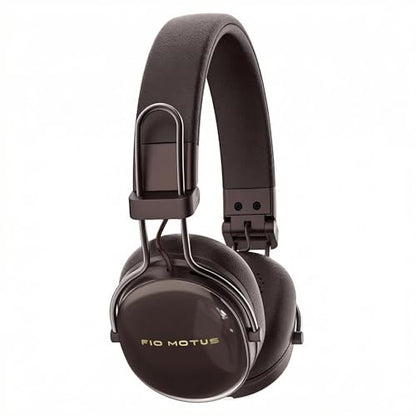 FIO MOTUS FM30-darkbrown Wireless Bluetooth On-Ear Headphones with Active Noise Cancellation and Hi-Res Sound