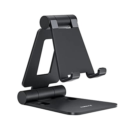 Nulaxy Foldable Cell Phone Stand A4 Adjustable Portable Compatible with 4-8 Inch Devices
