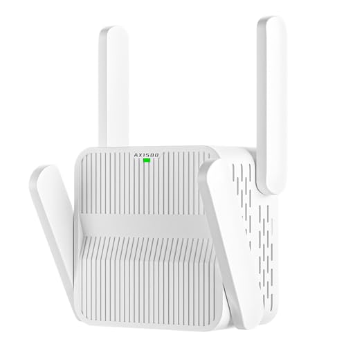GEYILO WiFi Extender AX1500 1200 Mbps Dual-Band 2.4 GHz & 5.8 GHz 15888 Sq. Ft. Signal Booster
