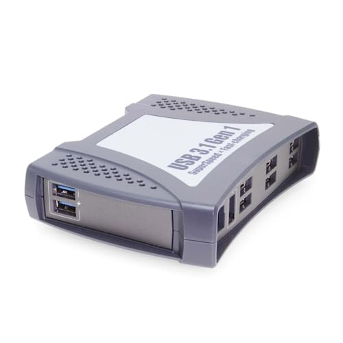 Coolgear 9 Port USB Device Server - USB 3.0 - 5 Gbps - Plastic - Gray
