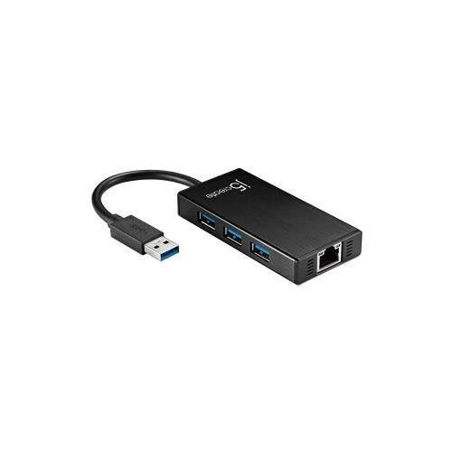 j5create JUH470 Ethernet Adapter 3-USB Hub 3-Port USB 3.0
