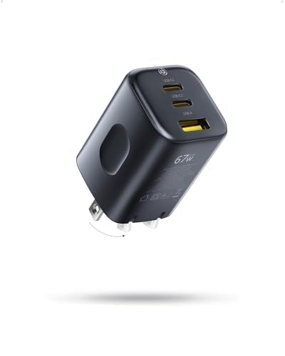 Baseus 67W USB Type C Fast Charger Model E01210 3 Ports Type A Input 240V