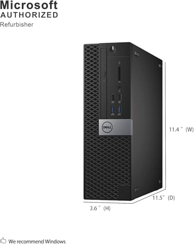 Dell Optiplex 3040 SFF Core i3-6100 3.7GHz 256GB SSD Tower PC