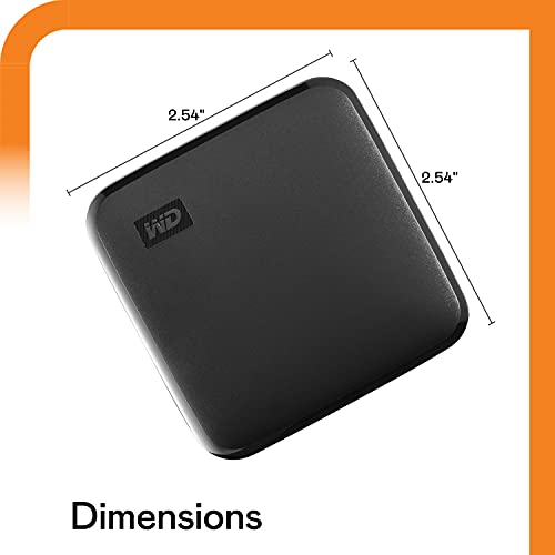 Western Digital 2TB WDBAYN0020BBK-WESN External SSD Drive - USB 3.0 - 400MB/s Read Speed - 2.5-inch Form Factor