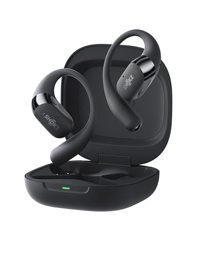 SHOKZ T921 OpenFit 2+ Headphones, Wireless, Bluetooth 5.4, Black