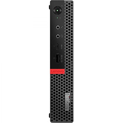 Lenovo ThinkCentre M920q Tiny Desktop, Intel Core i5-8500T, 16GB RAM, 256GB SSD, HDMI, DisplayPort, WiFi, Bluetooth, Wireless Keyboard and Mouse, Windows 11 Pro, Black (Renewed)