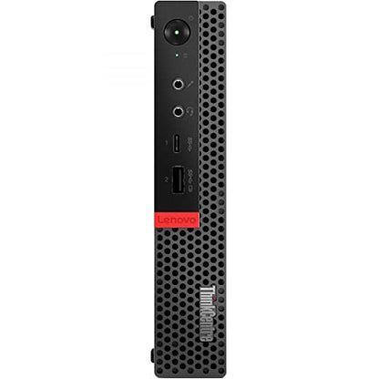 Lenovo ThinkCentre M920q Tiny Desktop, Intel Core i5-8500T, 16GB RAM, 256GB SSD, HDMI, DisplayPort, WiFi, Bluetooth, Wireless Keyboard and Mouse, Windows 11 Pro, Black (Renewed)