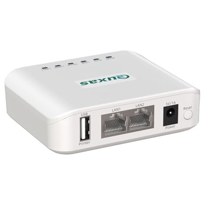 Quxas LP-N110W Print Server USB 2.0 SNMP Computer Connectivity