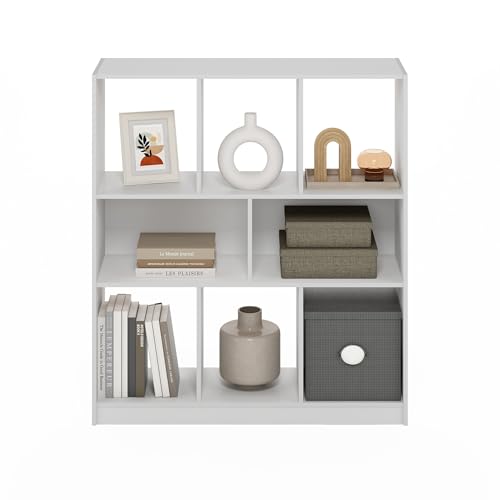Furinno DALY Horizontal Cube Storage Organizer Bookcase 24121WH