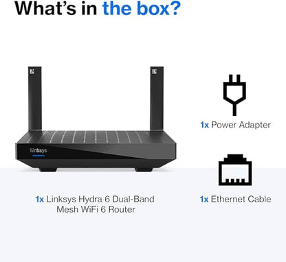 Linksys AX2200 Dual-Band Mesh Wi-Fi Router 2200 Mbps 1500 sq ft Wireless Connectivity
