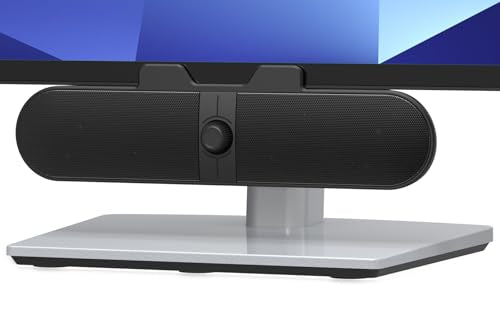 XKX 40mm XKX116A Stereo Computer Speakers 8W Plastic Clip-On Black