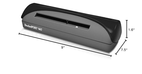 AMBIR DocketPORT 667 600dpi USB Business Card Scanner