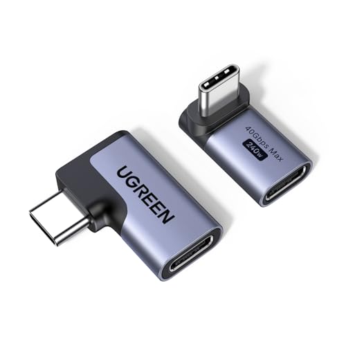 UGREEN 2-Pack USB Type C Right Angle Adapter Model 75743 Universal Connectivity 240W Power Delivery